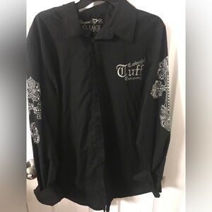 Black Cowgirl Tuff Embellished Shirt